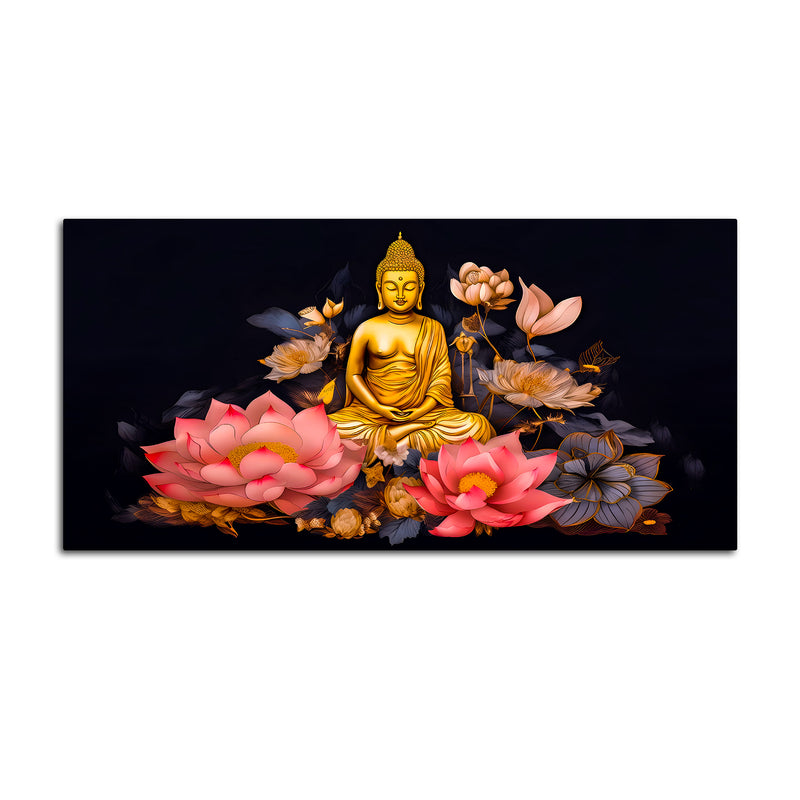 Divine Lord Buddha Canvas Painting for Elegant Home Decoration