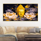 Divine Lord Buddha Canvas Painting for Home & Living Room