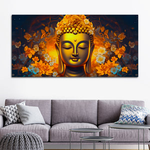 Divine Lord Buddha Canvas Painting for Wall Decoration
