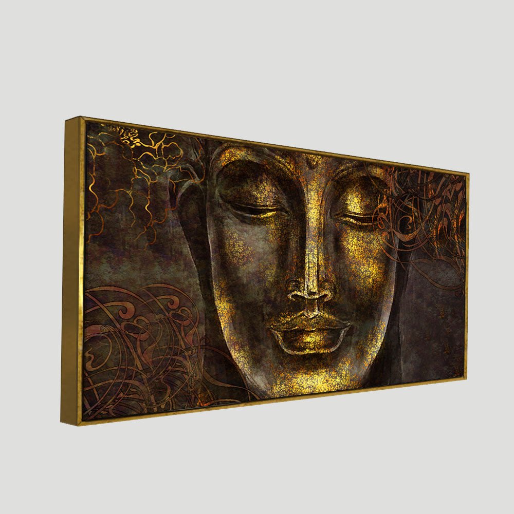 Divine Lord Buddha Sculpture Wall Painting