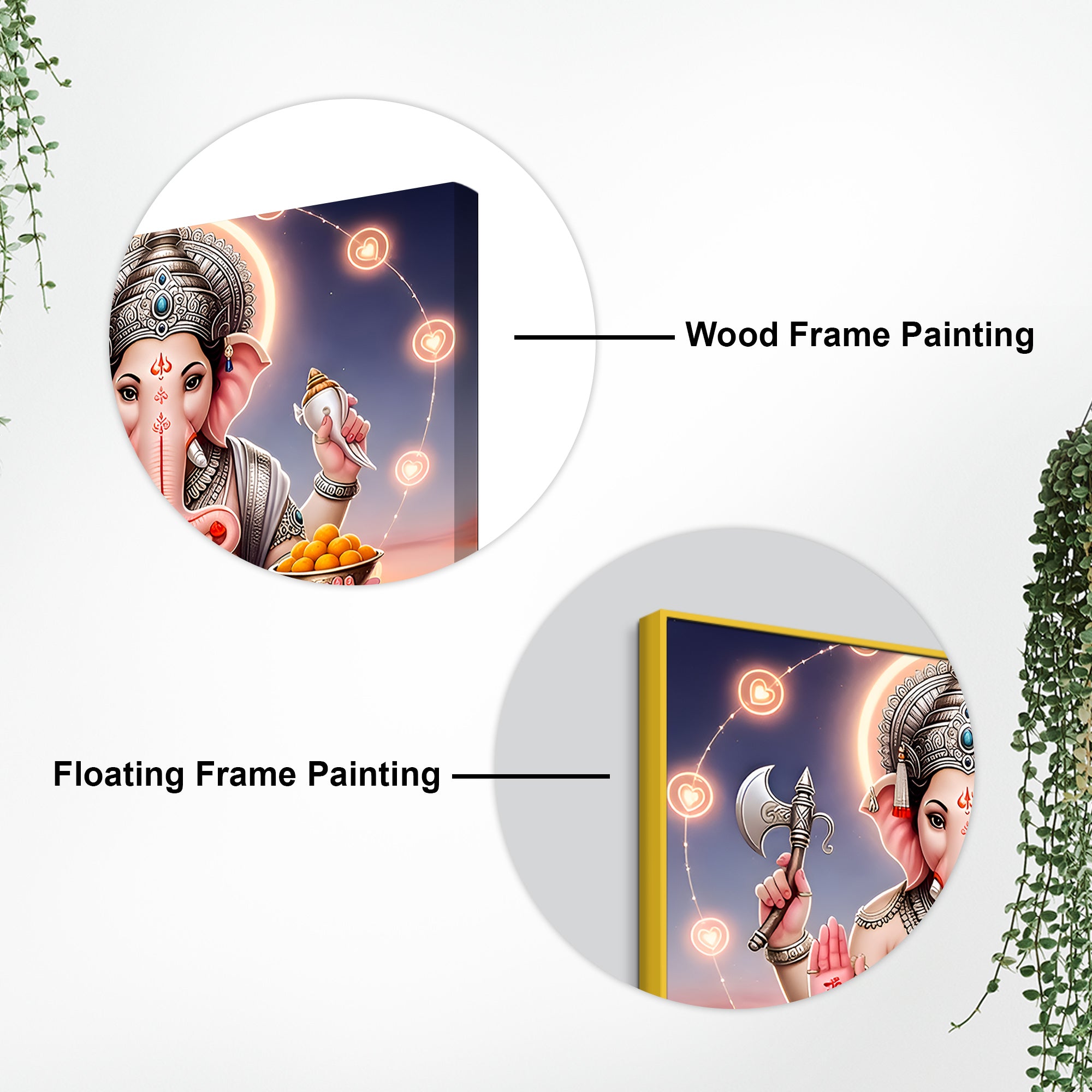 Divine Lord Ganesh Ji Wall Painting