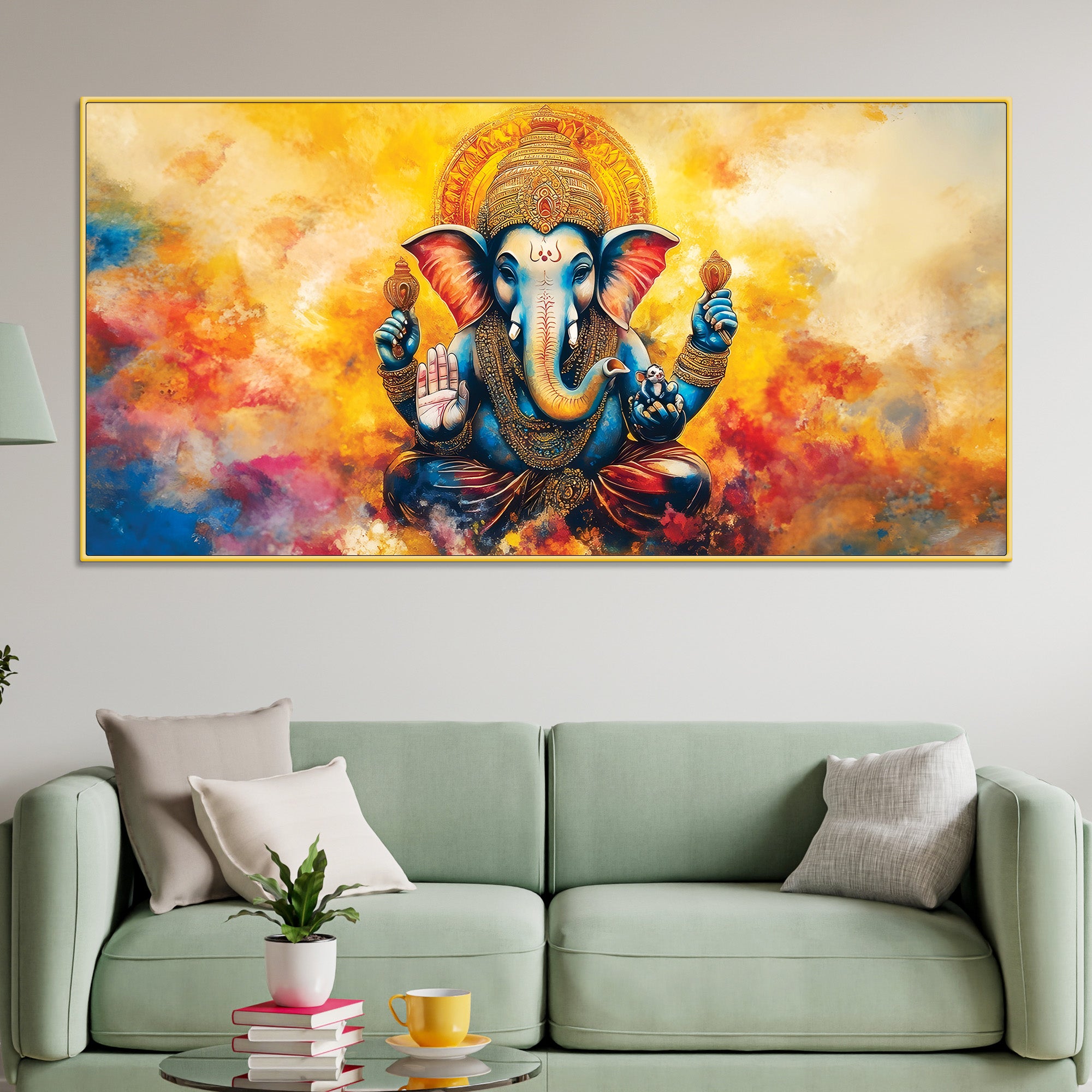 divine-lord-ganesha-color-splash-spiritual-abstract-canvas-painting
