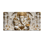 Divine Lord Ganesha Temple Blessings 3D Canvas Wall Painting