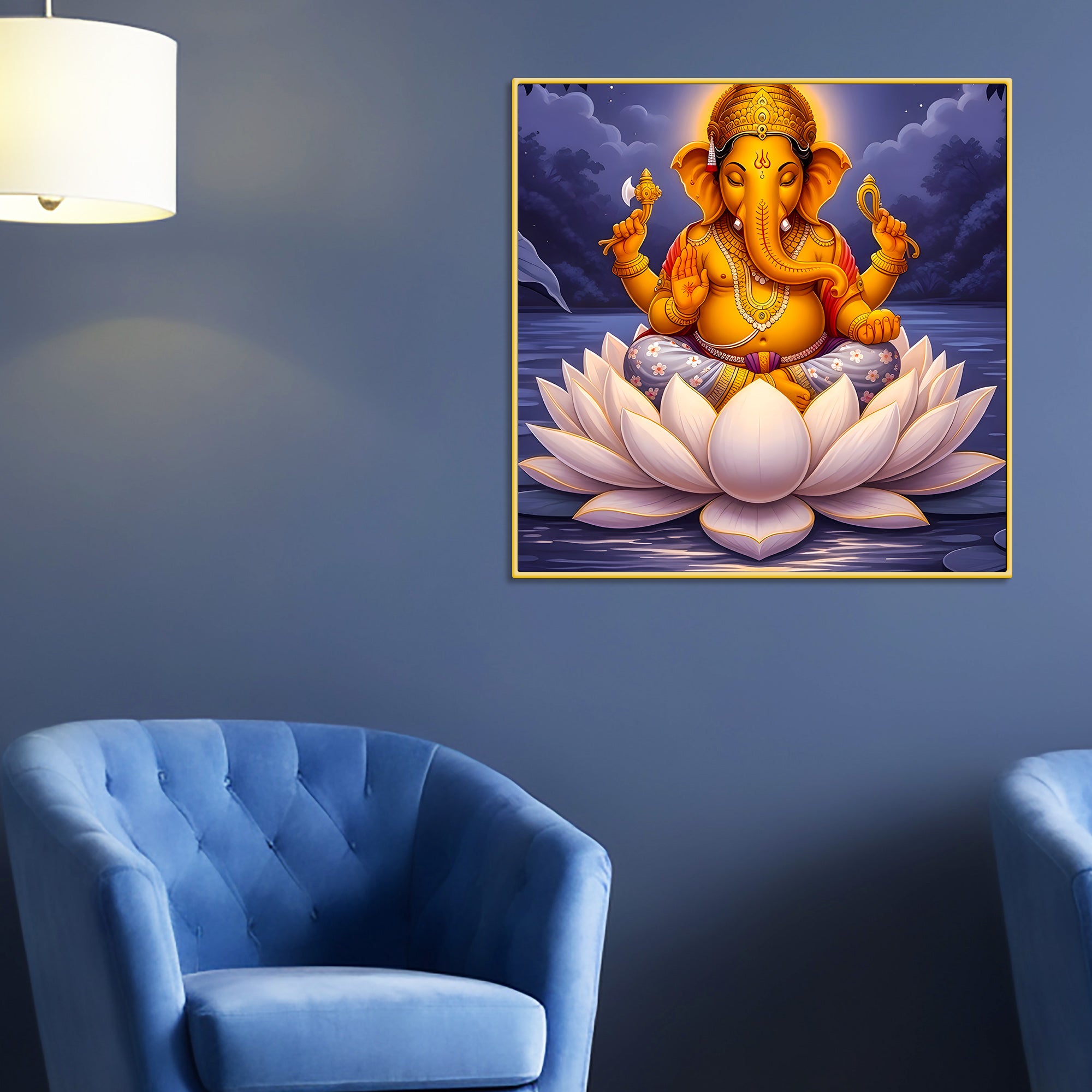 divine-lord-ganesha-wall-decor-painting