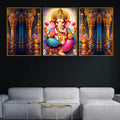 divine-lord-ganesha-with-lotus-and-sacred-temple-floating-frame-crystal-wall-painting-set-of-3
