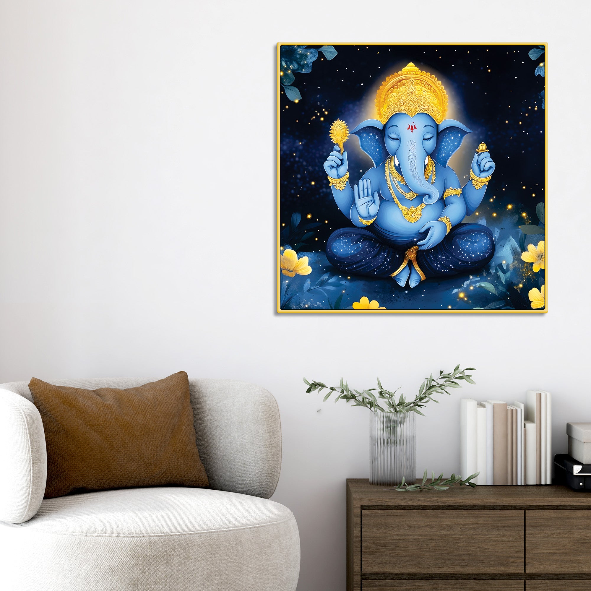 Divine Lord Ganpati Wall Painting