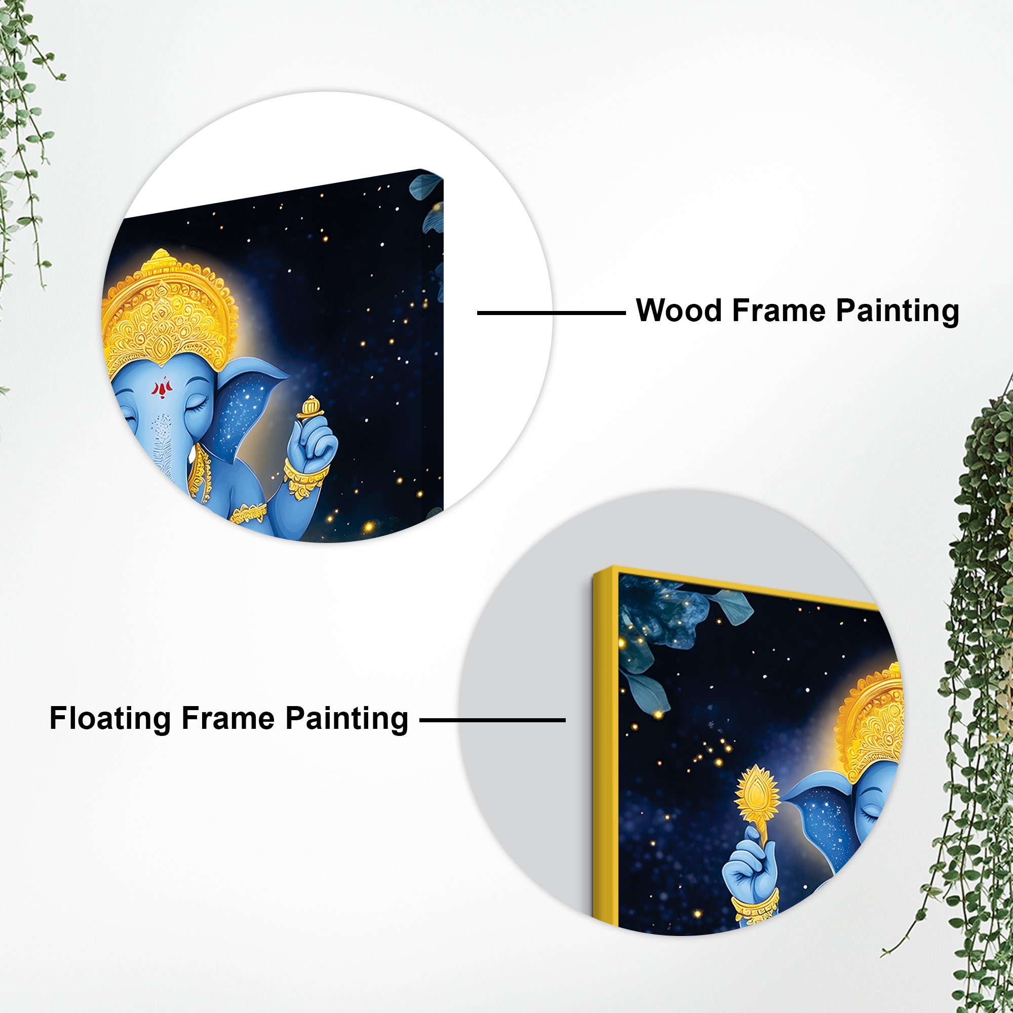 Divine Lord Ganpati Wall Painting