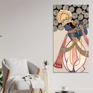 Divine Lord Krishna Canvas Painting | Elegant Spiritual Home Wall Decor