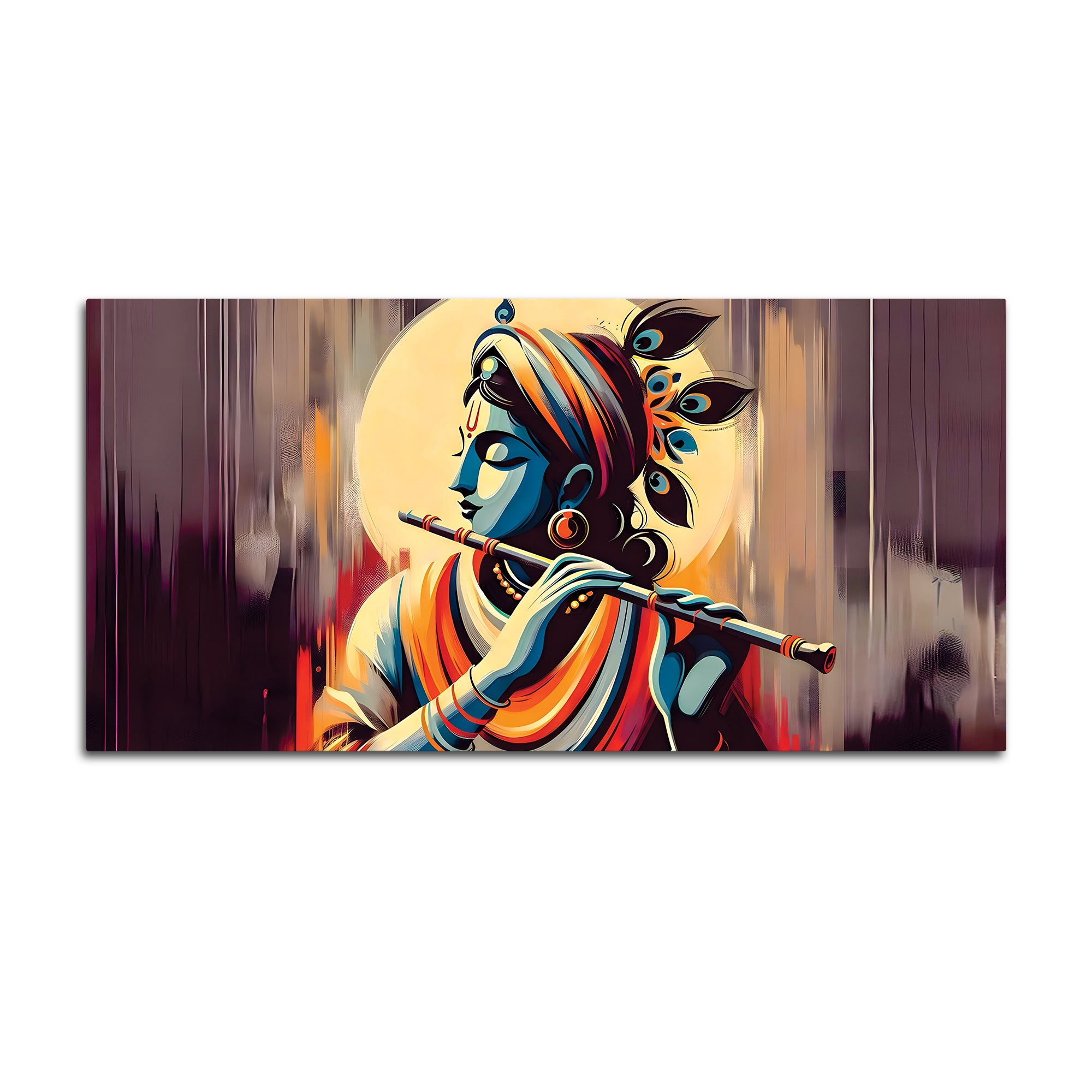 Divine Lord Krishna Modern Painting on Canvas