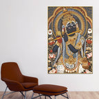Divine Lord Krishna Murli Art Canvas Wall Painting