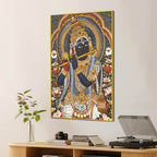 Divine Lord Krishna Murli Art Canvas Wall Painting