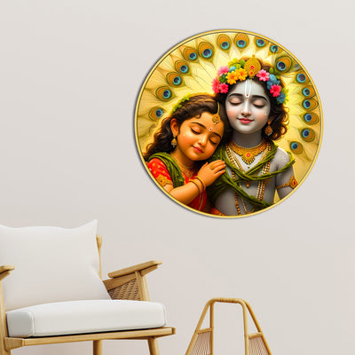 divine-lord-radha-krishna-round-frame-wall-painting