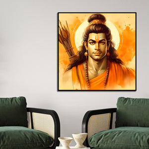 Divine Lord Rama Painting for Hindu Wall Décor