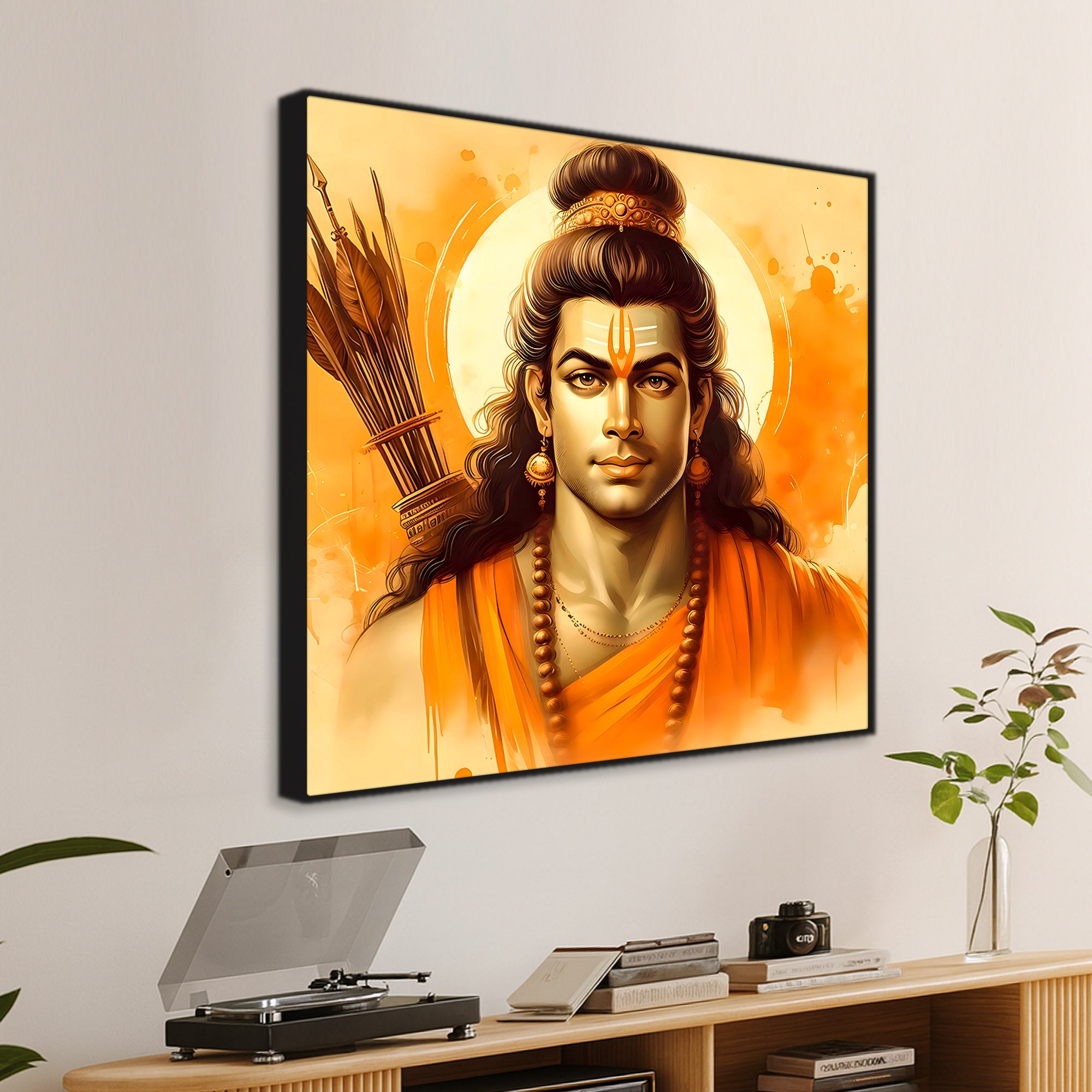 Divine Lord Rama Painting for Hindu Wall Décor