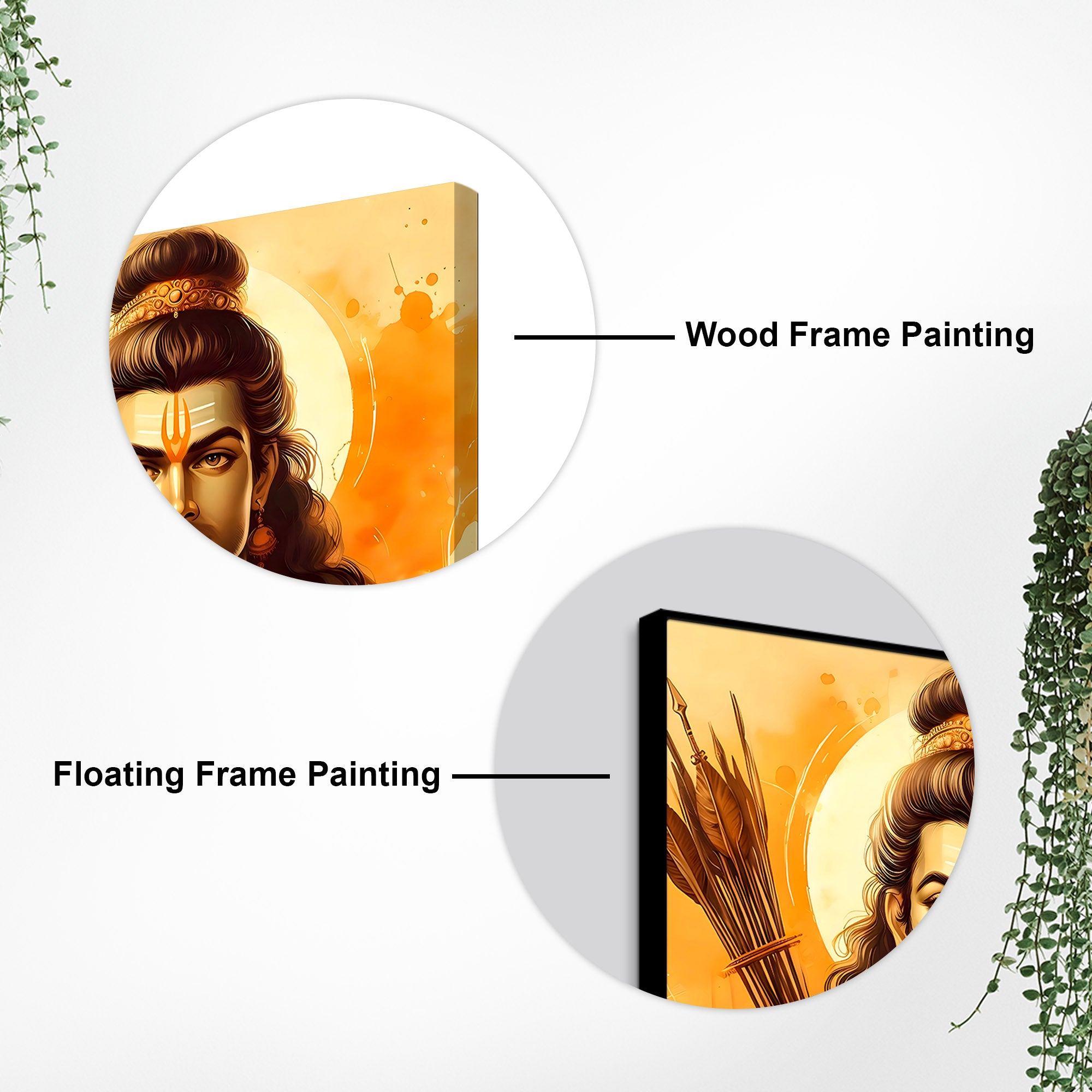 Divine Lord Rama Painting for Hindu Wall Décor