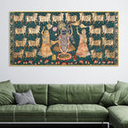 divine-lord-shreenathji-with-gau-mata-pichwai-canvas-wall-painting