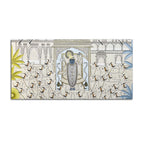Divine Lord Shreenathji with Sacred Cows Pichwai Style Canvas Wall Painting for Home & Temple