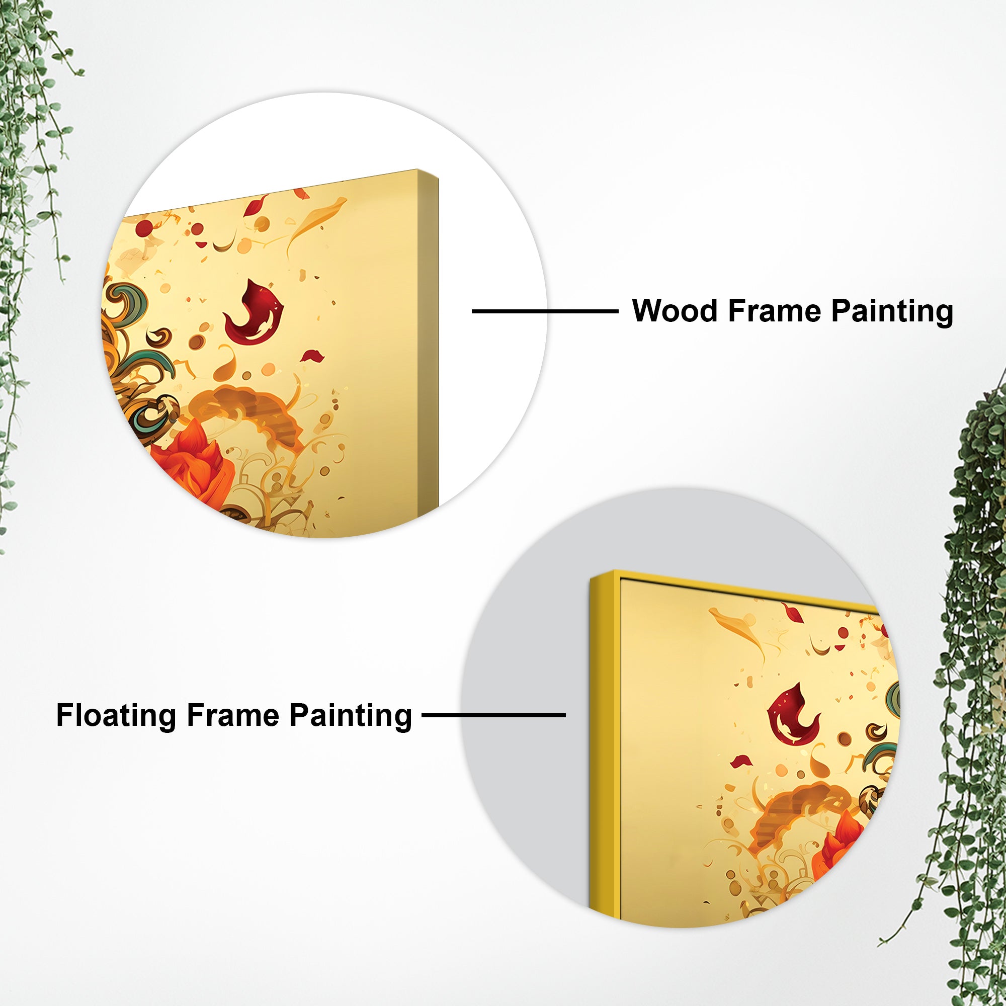 Divine Lord Shri Ganesha in Spiritual Lotus Flowers Artistic Canvas Wall Painting for Home & Office Decor – Modern Devotional Wall Art