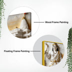 Divine Lord Shri Ram with Ayodhya Ram Mandir 3D Canvas Wall Painting