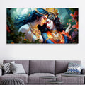 radha krishna painting on canvas