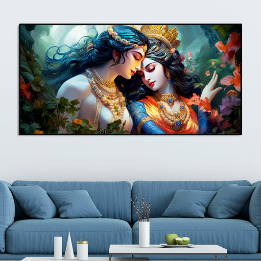 radha krishna painting