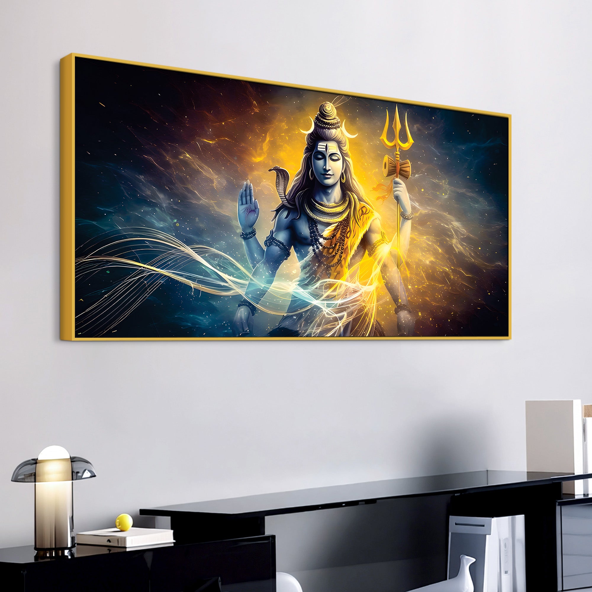Divine Mahadev Wall Painting for Spiritual Home Styling