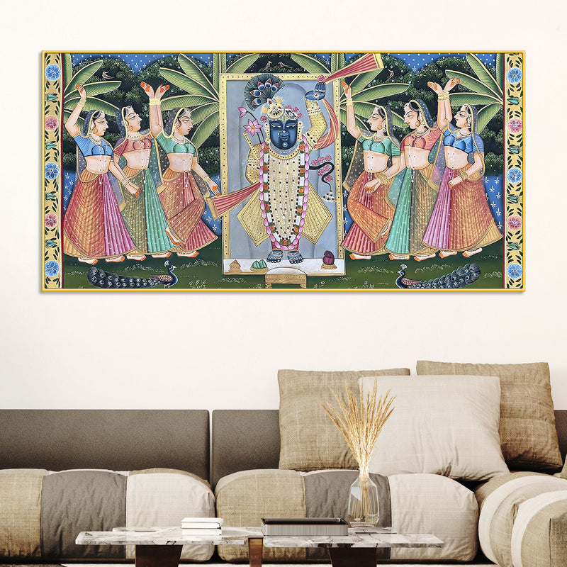 divine-nathdwara-shreenathji-with-gopis-pichwai-canvas-wall-painting