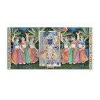 Divine Nathdwara Shreenathji with Gopis Pichwai Canvas Wall Painting