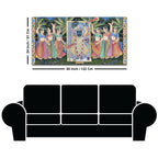 Divine Nathdwara Shreenathji with Gopis Pichwai Canvas Wall Painting