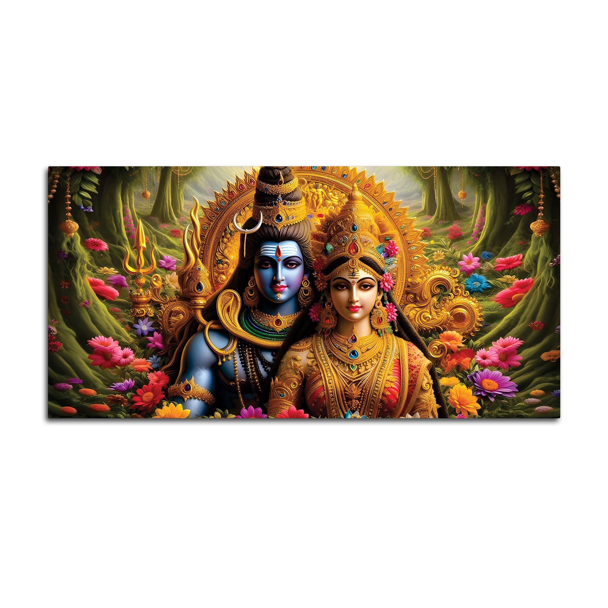 Divine Shiva Canvas Painting for Positive Energy Home Decor