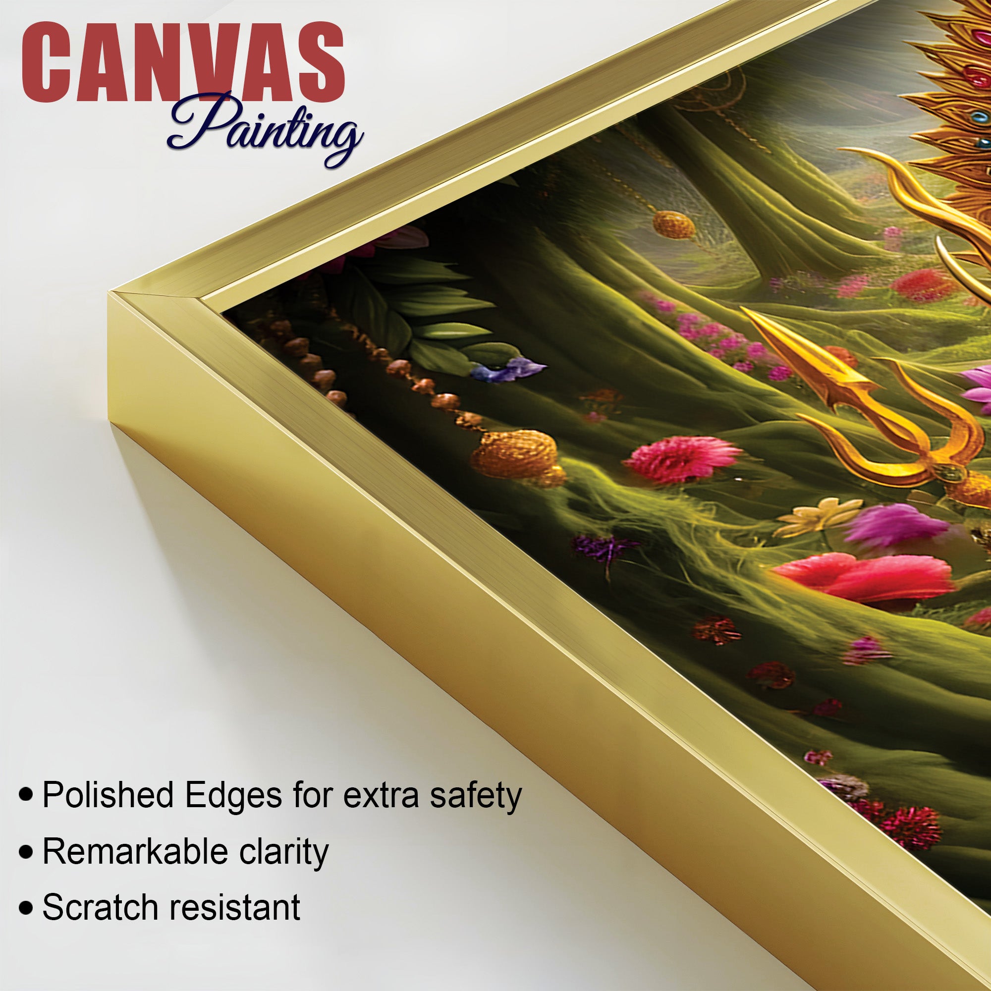 Divine Shiva Canvas Painting for Positive Energy Home Decor