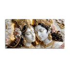 Divine Shree Radha Krishna Eternal Love 3D Canvas Wall Painting