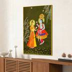 Divine Shree Radha Krishna Eternal Love Canvas Wall Painting