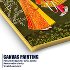 Divine Shree Radha Krishna Eternal Love Canvas Wall Painting
