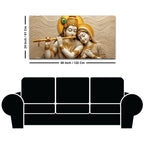 Divine Shree Radha Krishna Harmony 3D Canvas Wall Painting