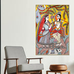 divine-shree-radha-krishna-love-folk-art-canvas-wall-painting