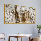Divine Shree Radha Krishna Ras Leela 3D Canvas Wall Painting