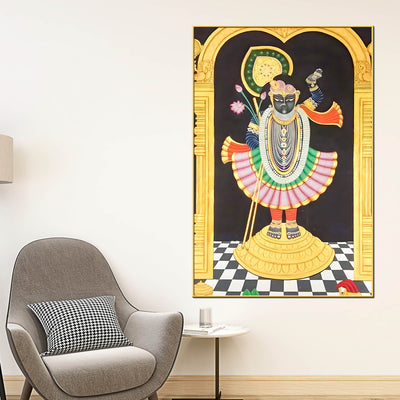 divine-shreenathji-nathdwara-pichwai-canvas-wall-painting