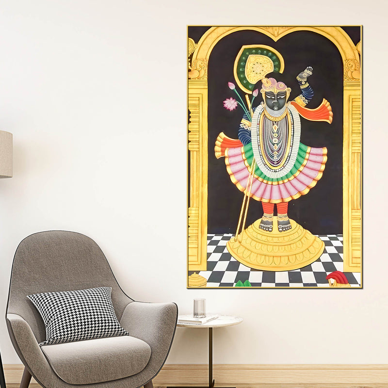 divine-shreenathji-nathdwara-pichwai-canvas-wall-painting
