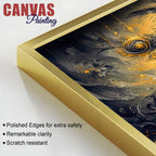 Divine Shri Krishna Playing Flute Canvas Wall Painting