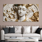 Divine Shri Krishna Portrait 3D Canvas Wall Painting