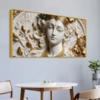 Divine Shri Krishna Portrait 3D Canvas Wall Painting