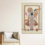 Divine Shrinath Ji Devotional Canvas Wall Painting for Home & Temple