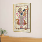 Divine Shrinath Ji Devotional Canvas Wall Painting for Home & Temple