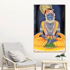 Divine Shrinathji Inspired Canvas Wall Art | Traditional Pichwai Painting