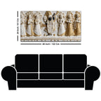 Divine Shrinathji with Devoted Gopis 3D Canvas Wall Painting