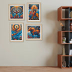Divine Spiritual Wall Art Frame Set of 4