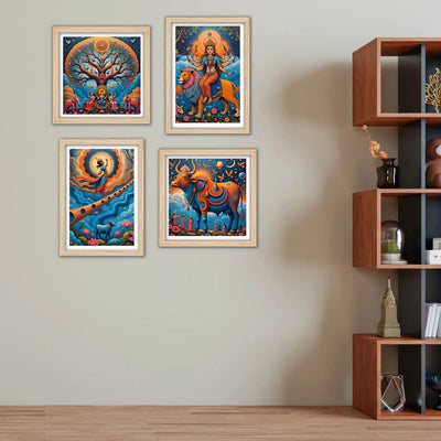Divine Spiritual Wall Art Frame Set of 4