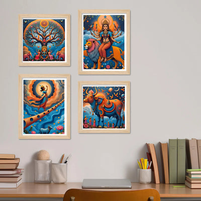 Divine Spiritual Wall Art Frame Set of 4
