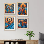 Divine Spiritual Wall Art Frame Set of 4
